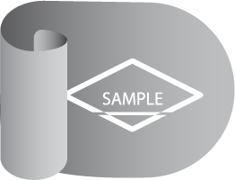 Warenprobe einkleben